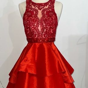 Red Camille La Vie Formal Dress